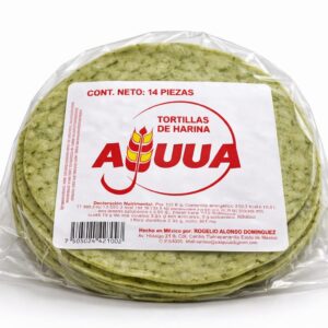 Tortilla de Harina de Espinaca